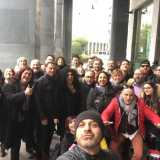 �In tutto tra fan e concorrenti eravano una sessantina � ci dice l'organizzatore Fabio Marino -. Ci siamo dati appuntamento in Piazza Duomo e poi ci siamo spostati con il tram in un ristorante che si trova sui Navigli�